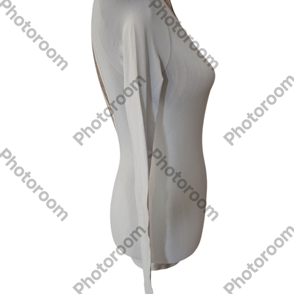 Free People Intimately Women Seamless Low Back Long Sleeve Women Tee Size M - Picture 8 of 8